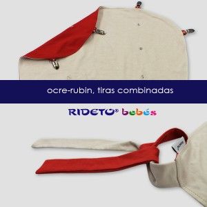 Toldo cochecito bebé RIDETO colección Bicolor Ocre-Chocolate