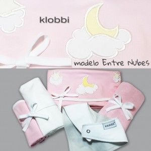 Conjunto sábana para cochecito bordado klobbi